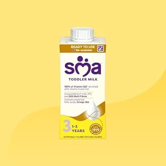 – SMA PRO Growing-Up Baby Milk - 1-3 Years | Ready to Use Liquid Formula Milk 200 ml (Pack of 12)