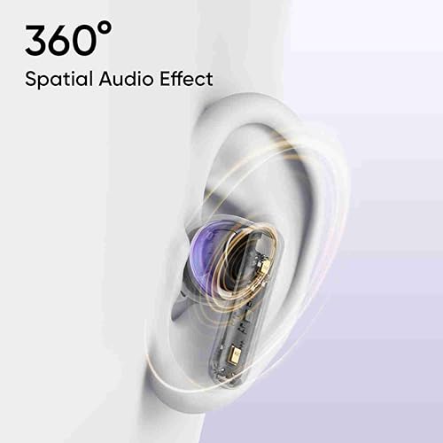 Image of (Refurbished) realme Buds T310 Truly Wireless in-Ear Earbuds with 46dB Hybrid ANC, 360 Spatial Audio, 12.4mm Dynamic Bass Driver, Upto 40Hrs Battery and Fast Charging (Monet Purple)