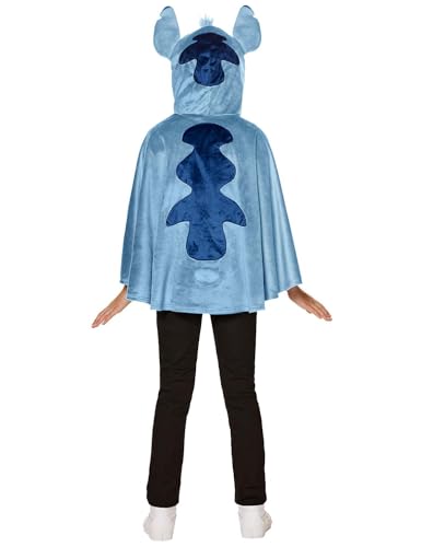 Disfraz poncho Stitch para niñas Lilo & Stitch miniatura 2