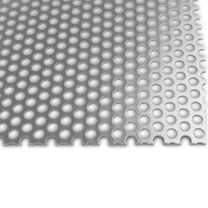 OnlineMetals 3003 Aluminum Perforated Sheet, Unpolished (Mill) Finish, H14 Temper, Staggered Round 0.0625" Holes, 0.063" Thickness, 14 Gauge, 12" Width, 24" Length, 0.109375" Stagger, 23% Open Area