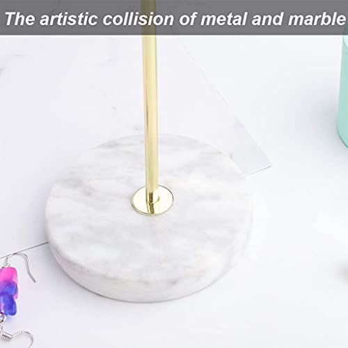 Dessus de table organisé avec ce porte-bijoux motif marbre chic - 3