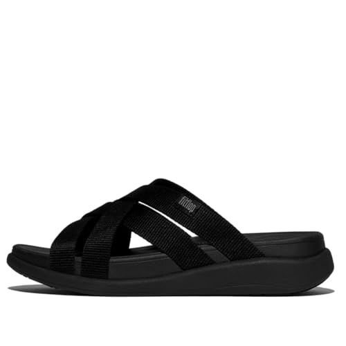 Image of FitFlop Women's, F-Mode Go Webbing Flatform Strappy Slide Sandal