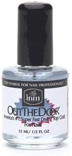 INM Out The Door, America's #1 Super Fast Drying Top Coat For Nails 0.5 fl oz (15 ml)
