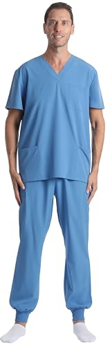 Just Love Men's V-Neck Scrub Set 7070-CEIL-L