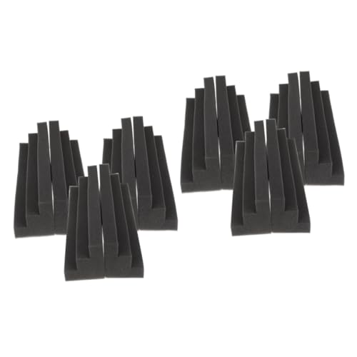 Paneles acústicos de espuma con cuña trapezoidal insonorizantes 12 piezas miniatura 1