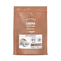 by Amazon Crema 100% Arabica-Kaffeepads, geeignet für Senseo-Maschinen, 36 Stück (1 Packung mit 36 Stück) – Rainforest Alliance-zertifiziert