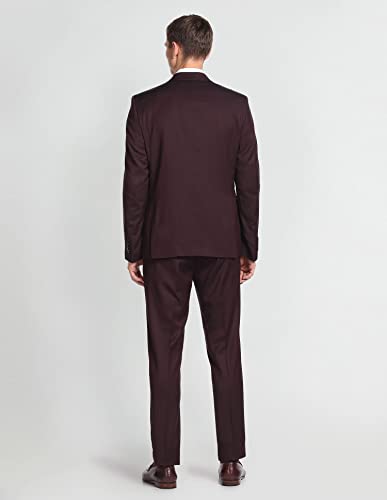 Image of Arrow Men Solid Hudson Tailored Fit Three Piece Suit