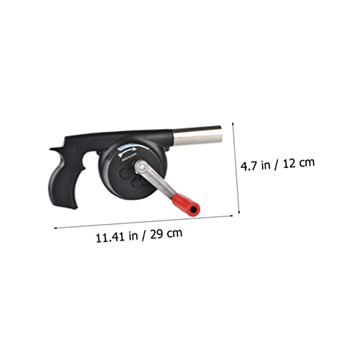 INOOMP Outdoor Air Blower Hand Crank Portable Hair Dryer Professional Blow Dryer Hand Crank Fireplace Blower Hand Crank Fire Blower Camping Stove Accessories Bbq Grill Fan Barbecue Fan - Thumbnail 6