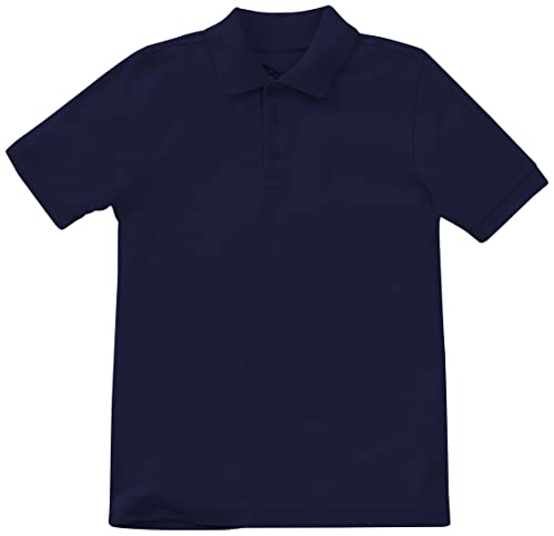 Image of Classroom Uniforms for Boys and Girls Short Sleeve Pique Polo Shirt | Preschool Shirt, Matching Ribbed Collar, Banded Sleeves, Three-button Placket, Comfortable Fit, School Uniform Essential