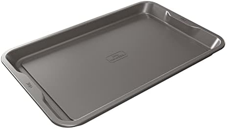 Ninja B30017 Foodi NeverStick Premium 11 inch x 17 inch Baking Sheet, Nonstick, Oven Safe up to 500⁰F, Dishwasher Safe, Grey