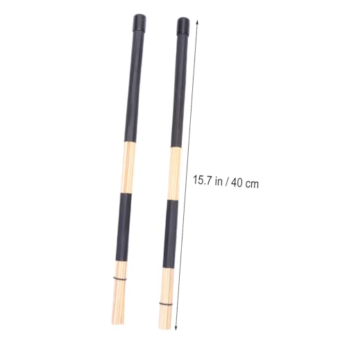 Par de Baquetas de Madera para Jazz Ligero con Mango de Goma miniatura 2