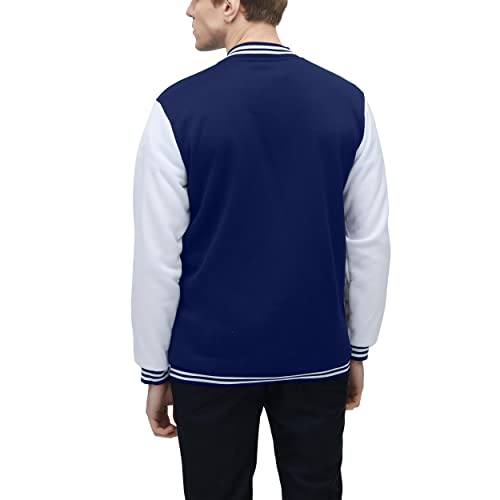 Image of Yuji Itadori Mens Varsity Jacket Baseball Letterman Bomber Jacket Fleece Long Sleeve Coat Casual Clothing XXS-3XL