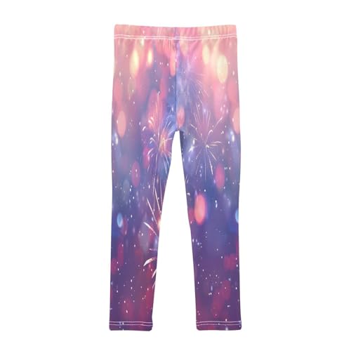 Bolaz Toddler Girls Leggings Printed Yoga Pants Leggings Firework for Kids2