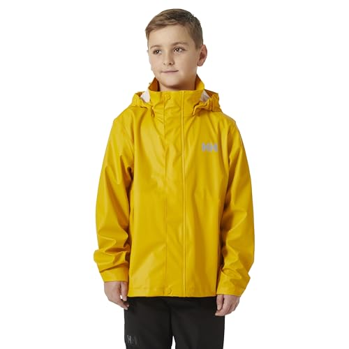 Image of Helly Hansen Junior Moss Jacket - Unisex Coat with HELOX, YKK Zipper, Detachable Hood, Adjustable Cuffs & Hem, Hand Pockets