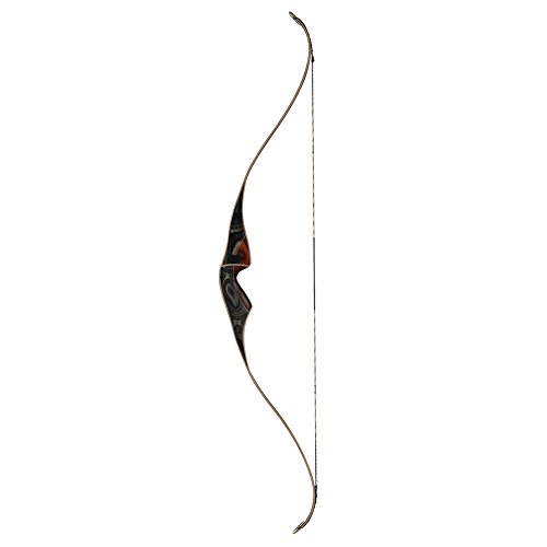 Bear Archery Cheyenne Recurve Bow, Black/Brown Maple, RH 45
