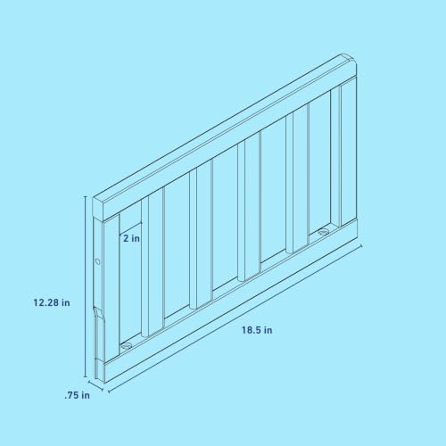 Graco Storkcraft Toddler Safety Guardrail with Slats, Sage - image 5