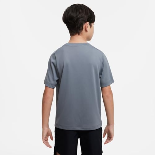 Nike Multi Big Boys' Dri-FIT Graphic Training Top (Medium, Smoke Grey/White)3