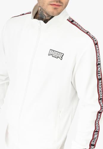 Jogging Gentle Core Hardcore United blanc en molleton doux et coupe ajustée - 4