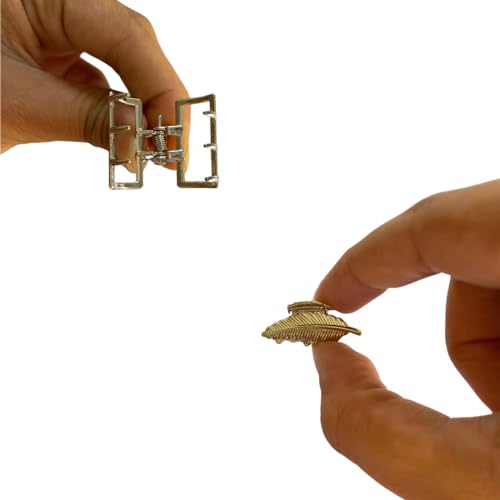 Kit 12 Pçs Piranhas Prendedor De Cabelo Metal Blogueira (Cores sortidas)