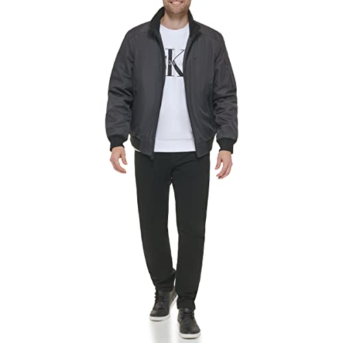 Image of Calvin Klein Men's Winter Coats - Sherpa-lined Hooded Soft Shell Jacket