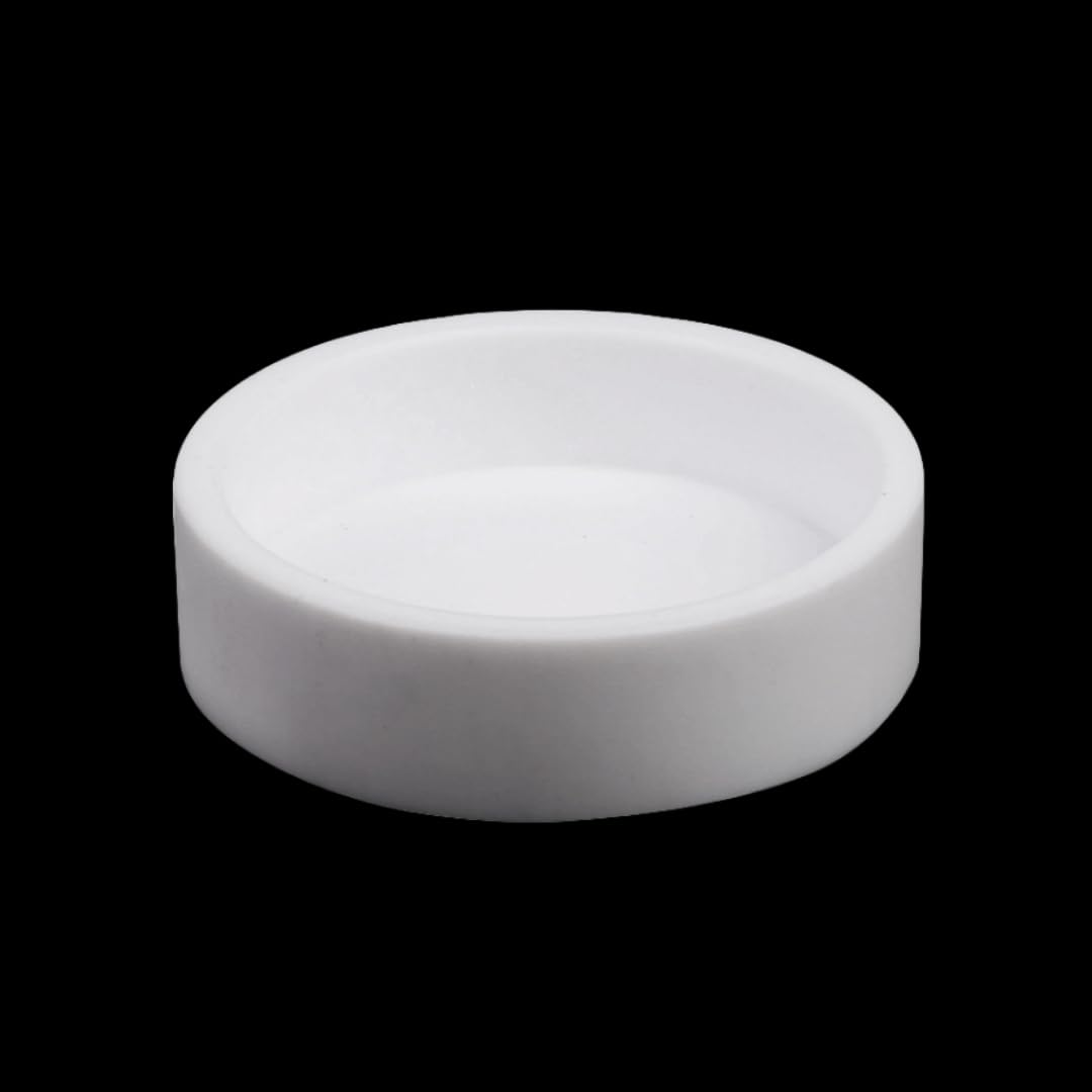 Runde PTFE-Tabletts – 15 mm Tiefe, hochtemperaturbeständige PEFT-Tabletts for den Laborgebrauch, 1 Stück(130x20x15mm)