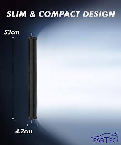 Image of FABTEC 40 LED 21 Inch /54 cm Bar Light Fog Light for Cars (21 Inch,White)