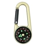 Mosquetón – miniherramienta de supervivencia al aire libre con clip, accesorio de hebilla | práctico espacio de juego para excursiones de exploración de campamento, ejercicios de campo y aventuras de