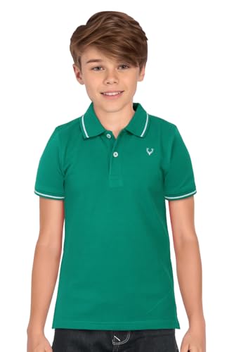 Allen Solly Camiseta Junior Niño, Verde medio, 15-16 a�os
