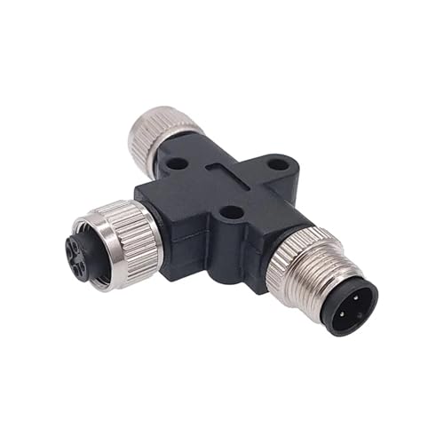 Conector M12 de 5 pines hembra y macho con adaptador de conversión de tres vías para sensor 6