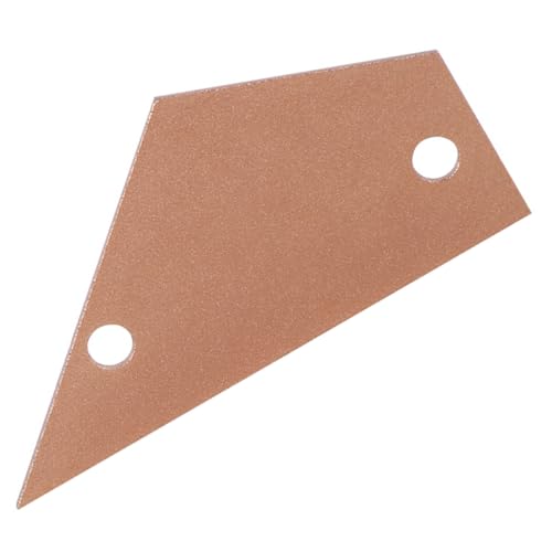 AKOOSY Regla Niveladora para Trastes de Guitarra Aluminio Dorado Herramienta Luthier para Medición...