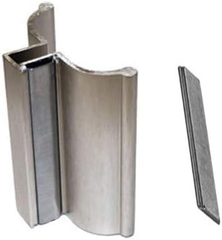 Gordon Glass Co. 3" Brushed Nickel Frameless Shower Door Handle with Metal Strike and Magnet - Set