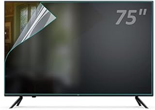BU TV Screen Protectors Anti-Glare TV Screen Protector Filter Out Blue Light Anti Scratch Film for 75 Inch
