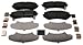 ACDelco 171-1015 GM Original Equipment Front Disc Brake Pad Kit with Brake Pads, Clips, Shims, and Lubricant