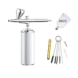 Sand Blaster Portable Airbrush With Compressor Set Multi Functional Safe Big Capacity Ink Cup Spray Gun Cleaning Kit Sunless Tanning Barber tool kits for home (Color : Part C White)