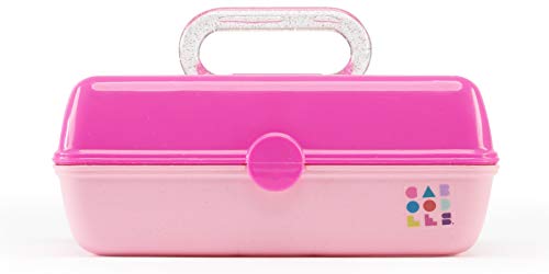 Image of Caboodles Pretty In Petite - Forever Fun Makeup Organizer Compact Carrying Cosmetic Case, Pink Over Rose, 1 count