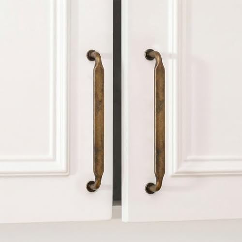 Goldenwarm 20 Pack 7-1/2 Inch Antique Brass Cabinet Pulls Retro Drawer Pull