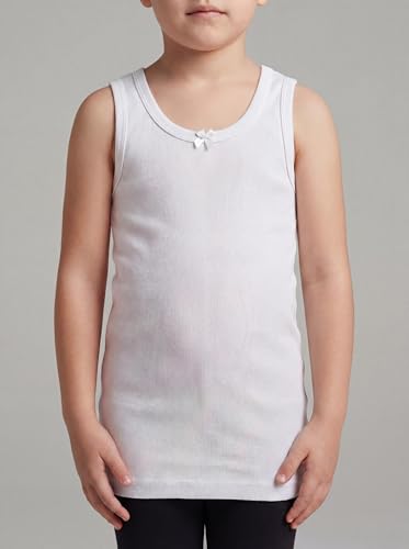 Image of Andrew Scott Girls Camis & Tanks | 100% Cotton Tank Top Layering Undershirts | Multi Pack Colors