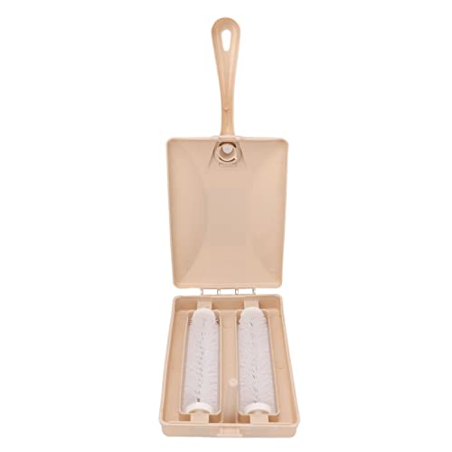 Teppichrückstand-Kehrbürste, Teppichbürste, Tragbare Teppich-Tischkehrmaschine, Doppelbürstenkopf, Teppich-Tischbürste, Tierhaar-Reinigungsbürste, Sammelbürste