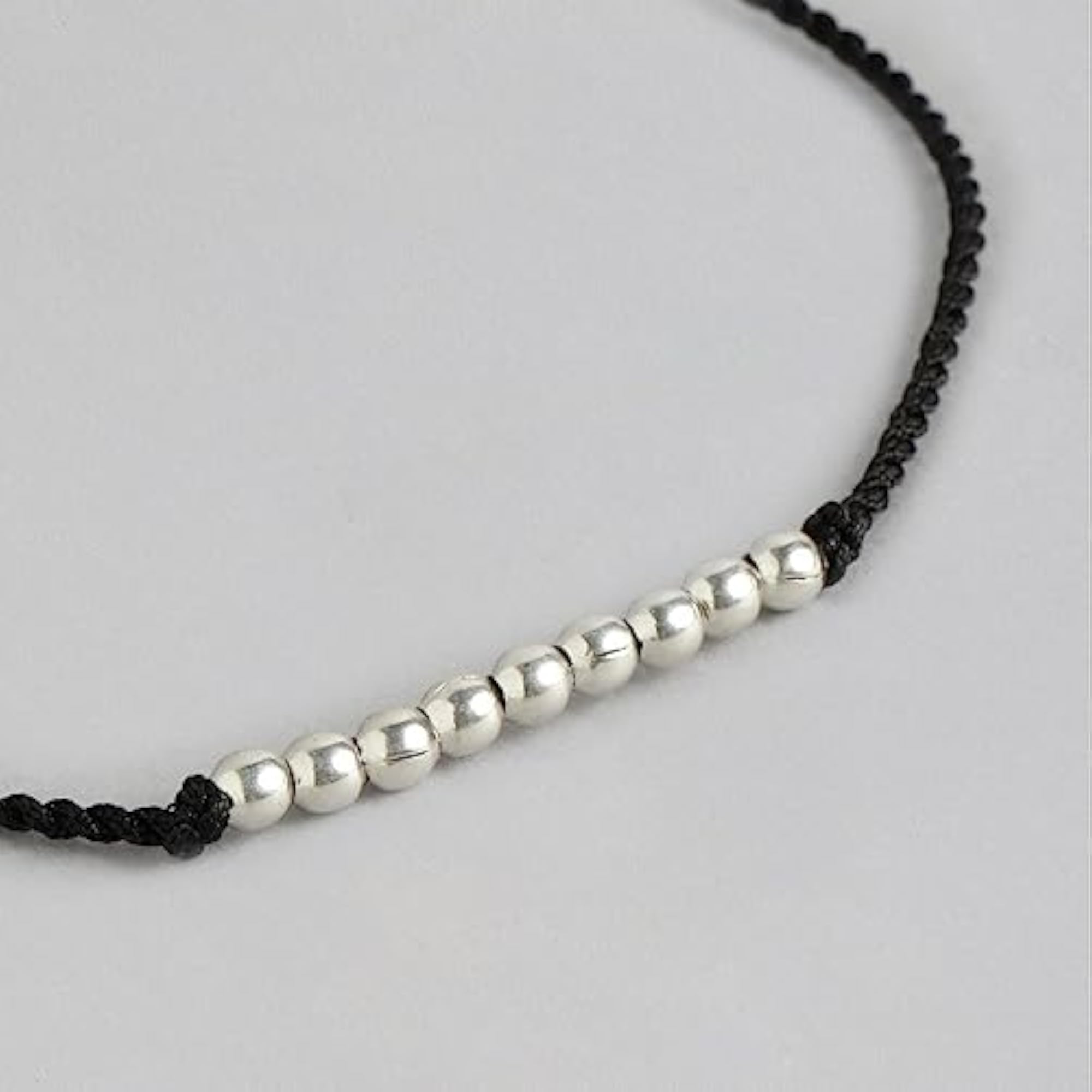 Women's 925 Sterling Silver Beads Gentle Thread Anklet