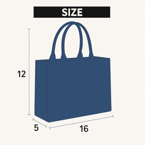Image of Customised & Personalised Tote Bag for Women | Stylish Denim Handbag with Name & Floral Print | Multipurpose Office, College, or Gift Bag