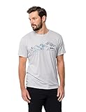 Jack Wolfskin Herren Peak Graphic M T Shirt Shortsleeve, White Cloud, M EU