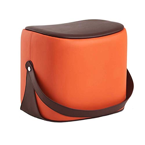 Changement de maison banc à chaussures et repose-pieds orange