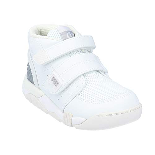 [ムーンスター] キャロット スニーカー キッズ CR C2140 ブラック ホワイト レッド ピンク 2E 抗菌 防臭 マジックテープ ハイカット シューズ 子供 靴 ホワイト 20.0cmのサムネイル