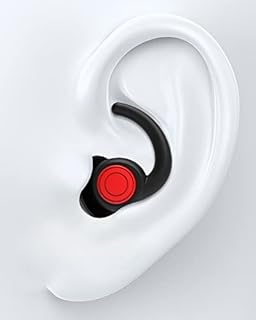 Ear Plugs for Sleeping Noise Cancelling Ear Plugs for Noise Reduction Silicone, 2 Pairs Reusable Sleep Ear Plugs,Hearing Protection Earplugs Sound Blocking for Sleeping,Concerts,Motorcycle,Work(Black)