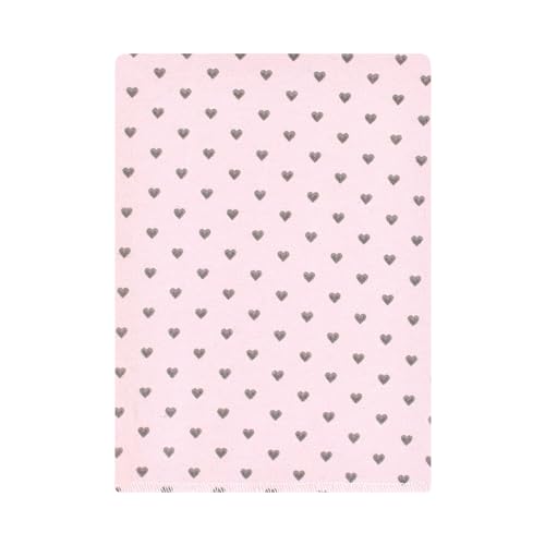 Image of Hudson Baby Unisex Baby Cotton Poly Flannel Burp Cloths Bundle, Farm Friends Pink, One Size