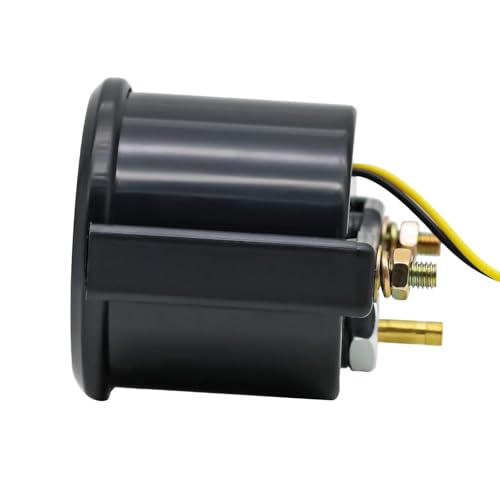 Reloj de presión de turbo 1-2 bar medidor de 52mm con puntero coche gasolina 12V azul 4