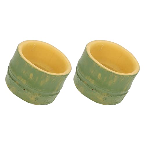 GALPADA 2Pcs Reptile Water Basin Durable Resin Water Container for Scorpion Gecko Lizard and Stable Design for Pet Feeding