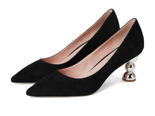 kate spade new york Women's Charmer Pumps, Black/Silver, 6.5