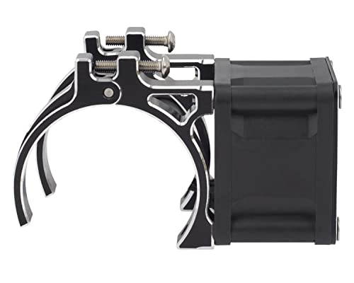 Rc Brushed Brushless Motor Heatsink With 21000 Rpm High Speed Cooling Fan, 1/10 1/8 1/5 Rc 4028 Cooling Fan W/ 40-43Mm Adjustable Dual Mount For 4274 4068 4268 Motor, Arrma, Axial Motor Black #TOP3