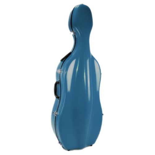 Sinfonica étui housse pour violoncelle en fibre de verre bleue